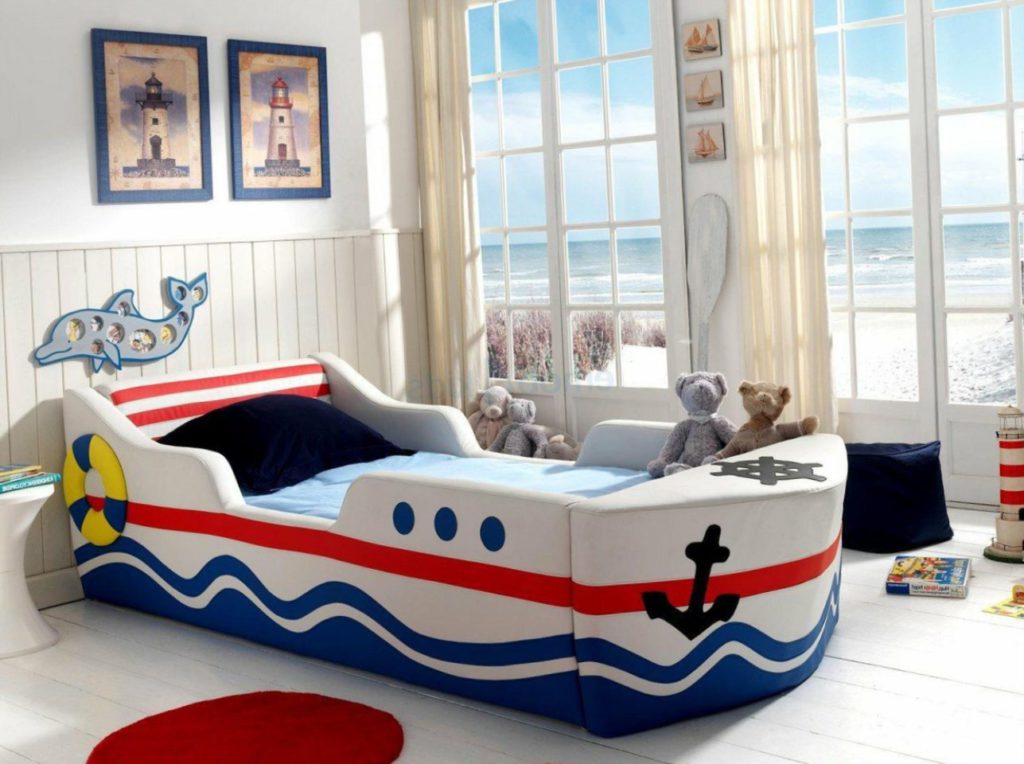 комната в морском стиле для мальчика
