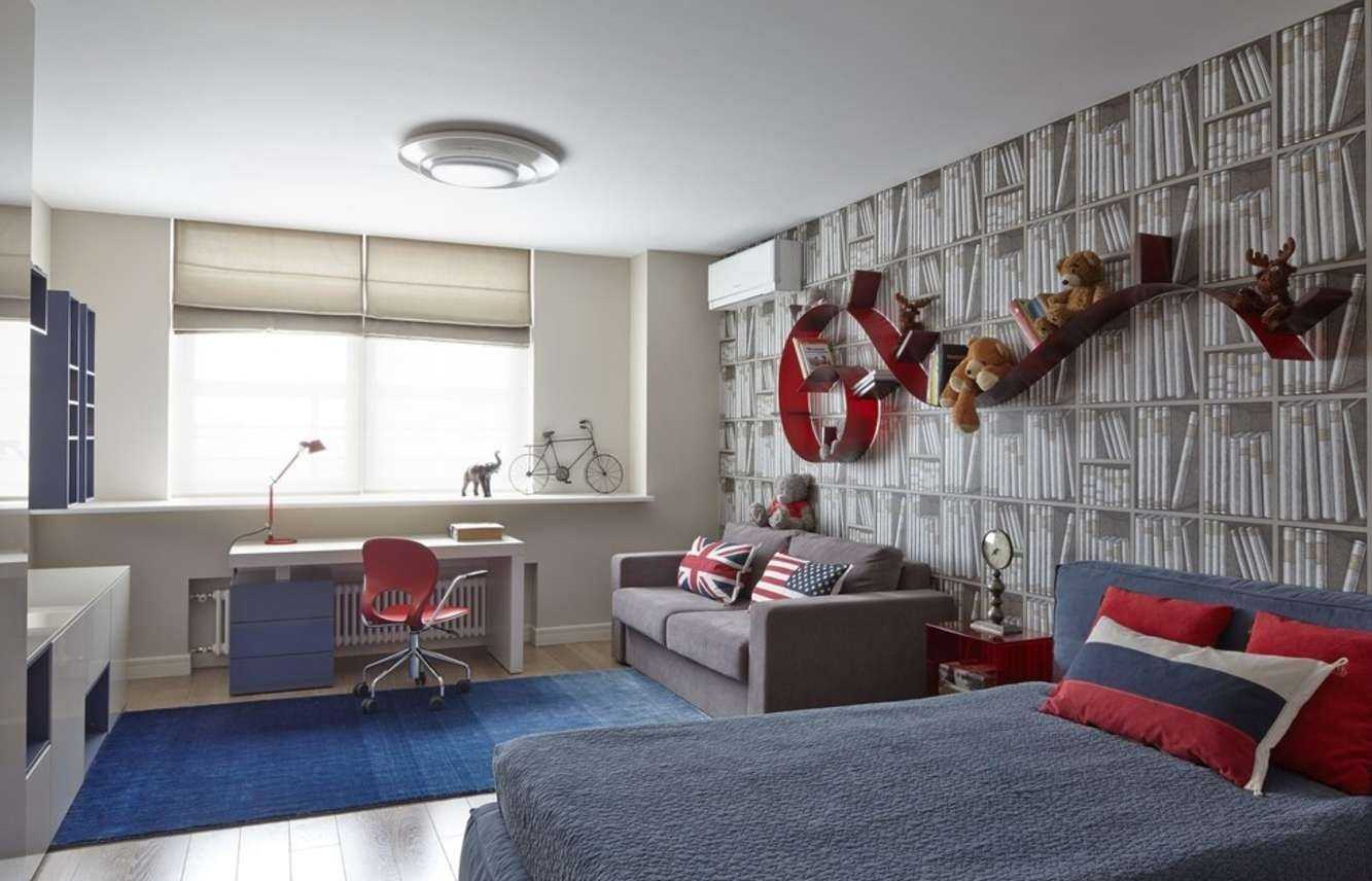 подростковая комната с дополнительным диваном